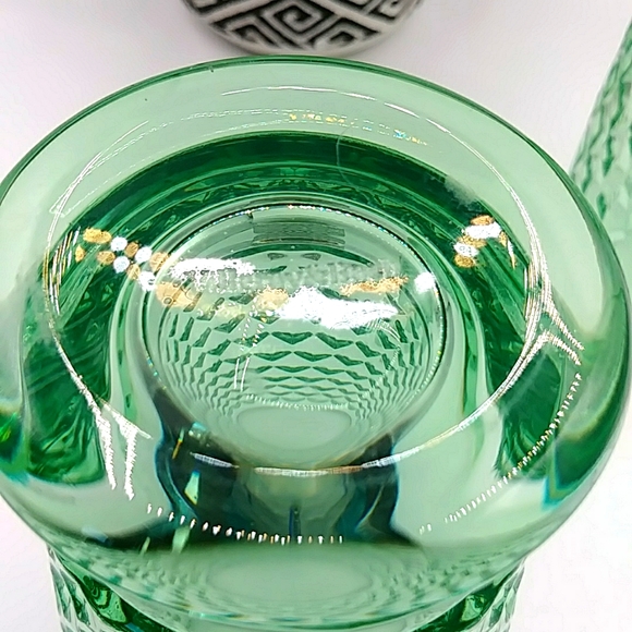 2 Villeroy & Boch Crystal Highball Glasses. Pattern is Boston Green - Picture 4 of 8